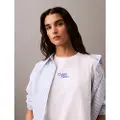 Calvin Klein Jeans Flocked Logo Kortarmet T-skjorte