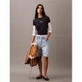 Calvin Klein Flocked Logo Kortarmet T-skjorte