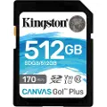 Kingston Go Plus Canvas 170r C10 Sd 512gb Minnekort