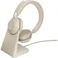 Jabra Evolve2 65 UC Mono - Hodesett - on-ear - konvertibel - Bluetooth - trådløs - USB-A - lydisolerende - svart - med ladestativ