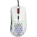Glorious Model D - Matte White - Gaming mus - Optisk - 6 - Hvit med RGB lys