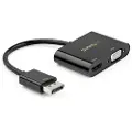 StarTech.com DisplayPort to HDMI VGA Adapter - 4K 60Hz - Mac & Windows - video adapter - DisplayPort / HDMI / VGA - 23.2 cm