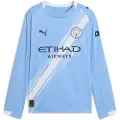 Puma Manchester City 25/26 Long Sleeve Home Jersey Youth, Clothing, Light Blue/White, 13-14Y