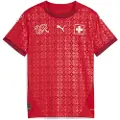 Puma Switzerland Women's Team 2025 Home Jersey Youth, Clothing, Red/Dark Crimson, 11-12Y