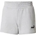 Puma ESS Small No. 1 Logo 4''Shorts Women, Clothing, Light Gray Heather, XL