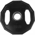 Tunturi 14TUSCL274,-, Gummibelagt vektskive, 5 kg, Sort, 5 kg, 5 cm