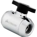 Corsair Hydro X Series XF Ball Valve - Manuell kuleventil for væskekjølesystem - krom