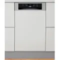Whirlpool WSBC 3M27 X, Underbyggd, Slimline (45 cm), Svart, Rostfritt stål, Röra, 1,3 m, 1,55 m