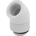 Corsair Hydro X Series 45° Rotary Adapter - Armatur for væskekjølesystem - hvit (en pakke 2)