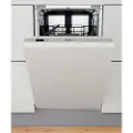 Whirlpool WSIC 3M27 C - Oppvaskmaskin - innebygd - Nisje - bredde: 45 cm - dybde: 56 cm - høyde: 82 cm - sølv