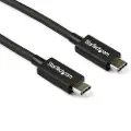 StarTech.com Thunderbolt 3 (40Gbps) USB C Cable - Black - 80cm