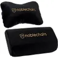 Noblechairs Cushion set, Sort, Gull, 2 stykker