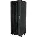 Lanberg - Rack skap - står på gulv - svart, RAL 9004 - 37U - 19