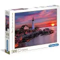 Clementoni High Quality Collection - Portland Head Light - puslespill - 500 deler