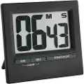 TFA-Dostmann TFA - Stopwatch - rektangulær - elektronisk - skrivebord, magnetisk montering - svart