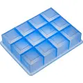Lurch 00010465, 12 stykker, Rektangulær, Isbrett, Blå, Silikon, -40 - 240 °C
