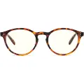 Gunnar Optiks Optiks Attaché, Oval, Klassisk, Brun, Nylon-polymer, Gjennomsiktig, 5 cm