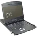 Digitus Professional DS-72211-2GE - KVM-konsoll med KVM-svitsj - 8 porter - Tysk - 19 - rackversjon - 1366 x 768 @ 60 Hz - 1000:1 - sortering, RAL 9005 - 1U