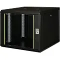 Digitus Professional Unique DN-19 09U-6/6-SW - Rack skap - veggmonterbar - svart, RAL 9005 - 9U - 19