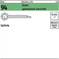 Lemvigh-Muller 5,0X80 FZB delt DIN 94 - (250 stk.)