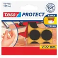 TESA 57893, Brun, Filt, Rund, 2,2 cm, 12 stk