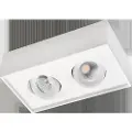 SG Loftarmatur Cube Lux 2x7W 2700K, 1080 lumen, hvid