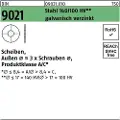Lemvigh-Muller 24 FZB skærmskive DIN 9021 - (50 stk.)