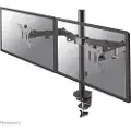 NeoMounts FPMA-D550D - Monteringssett - full bevegelse - for 2 LCD-skjermer - stål - svart - skjermstørrelse: 10-32 - klemmemonterbar, malje, skrivebordsmonterbar
