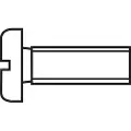 Toolcraft 800271 Cylinderskruer M5 50 mm Kærv DIN 84 Plastic , Polyamid 10 stk