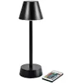 Multi Lampe LED Zelda Ø10,3xH32cm med fjernkontroll svart