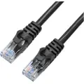 X-SHIELD - Koblingskabel - RJ-45 (hann) til RJ-45 (hann) - 1 m - UTP - CAT 6 - halogenfri, formstøpt - svart
