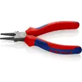 Knipex 22 02 140, Nesetang, Kromvanadiumstål, Plast, Blå, Rød, 140 mm, 129 g