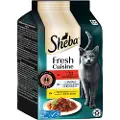 Sheba Fresh Cuisine Taste of Paris 6 x 50 g - Storfekjøtt, hvit fisk og kyllinglever