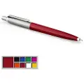 Parker 2096857, Klips, Uttrykkbar kulepenn med hengefeste, Gjenfyllbar, Blå, 1 stykker, Medium