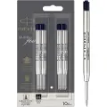 Parker Ballpoint Pen Refills | Medium Point | Black QUINKflow Ink | 10 Count
