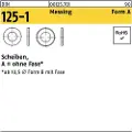 Lemvigh-Muller 8 DIN 125 A messing skive - (1000 stk.)