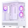 Phanteks XT View - Tower - utvidet ATX (E-ATX) - sidepanel med vindu (herdet glass) - ingen strømforsyning (ATX) - matt hvit - USB/lyd