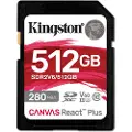 Kingston Canvas React Plus 512gb Sdxc Uhs-ii Clase 10 Minnekort