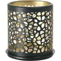 Duni Lysestage Duni 75x75 mm Safari Giraffe metal sort - (8 stk.)