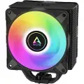 Arctic Freezer 36 A-RGB - Prosessorkjøler - multi-kompatibel - (for: LGA1700, LGA1851, AM4, AM5) - kobbervarmerør med aluminiumsfinner - 120 mm - svart