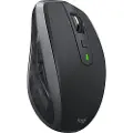 Logitech MX Anywhere 2S - Mus - laser - 7 knapper - trådløs - 2.4 GHz, Bluetooth - grafitt