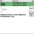 Lemvigh-Muller M8X16 FZB fløjskrue DIN 316 - (100 stk.)
