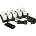 Duni Ladestation Duni LED bevægelig flamme inkl. 10 lys 38x36 mm,1 sæt/krt