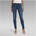 G-Star Midge Zip Mid Waist Skinny Jeans