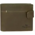 Pepe Jeans for man. 7843334 Green Staple Wallet (OSFA), Casual, Leather