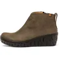 El naturalista for woman. 2516811FE005_0G3 Leather ankle boots N5168 green (41), 5 to 8 cm, Zip, Casual