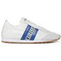Bikkembergs for man. 19137-CP Soccer leather shoes white, blue (40), Flat, Laces, Casual