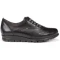 Fluchos for woman. F0354_SUNO_2NEN Black Susan leather sneakers (35), Flat, Laces, Casual