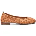 Carmela for woman. 16166203-CAMEL Leather ballerinas 161662 brown (39), Flat, None, Casual, Classic