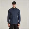 G-Star for man. D19088-2202-6067 Slim fit navy shirt (XL), Casual, Cotton, Long sleeve